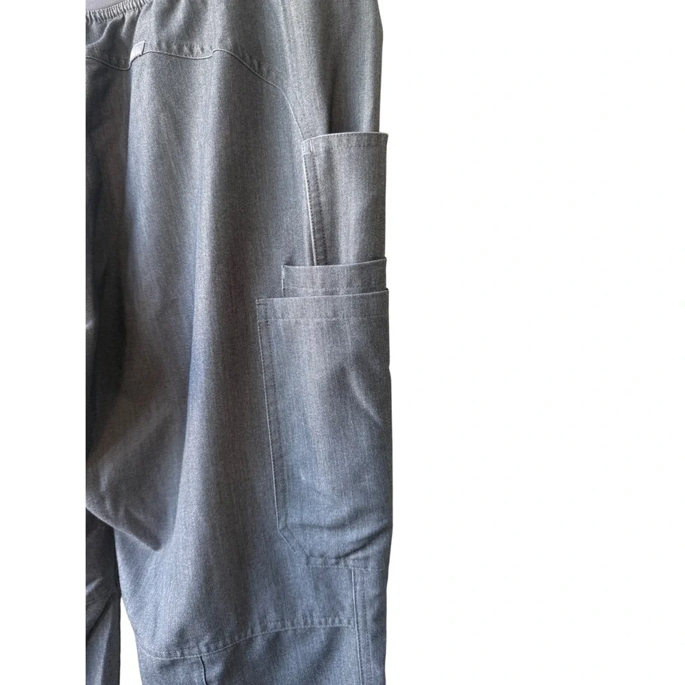 FIGS Womens Kade‎ Scrub Pants Size L Tall Drawstring Graphite Grey Technical